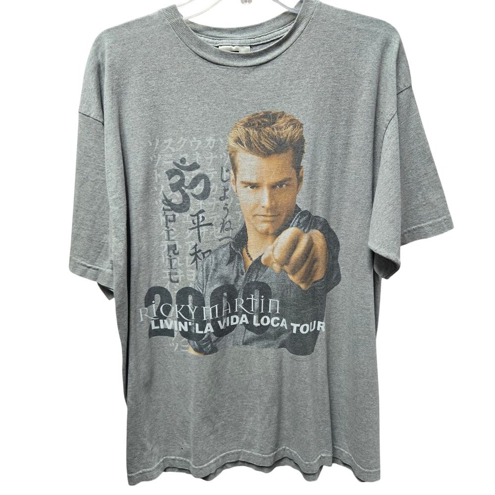 Ricky Martin Livin La Vida Loca Tour 2000 Shirt Mens M Winterland Double Sided